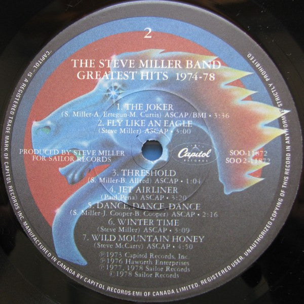 Steve Miller Band – Greatest Hits 1974-78 (Used vinyl)