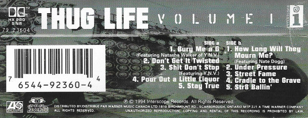 Thug Life – Volume 1 (Used cassette)