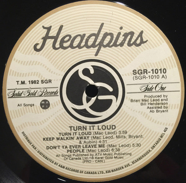 Headpins – Turn It Loud (Used vinyl)