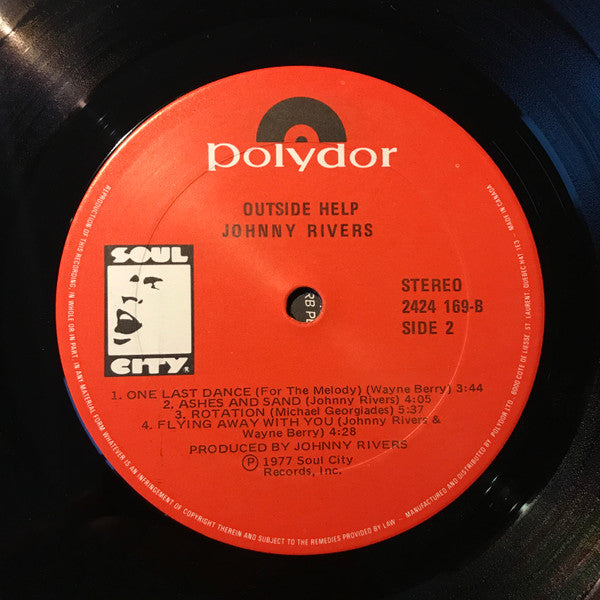 Johnny Rivers – Outside Help (Used vinyl)