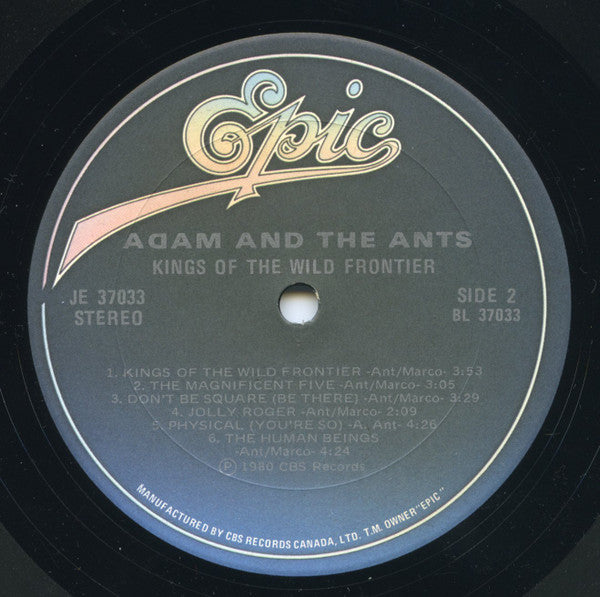 Adam And The Ants – Kings Of The Wild Frontier (Used vinyl)