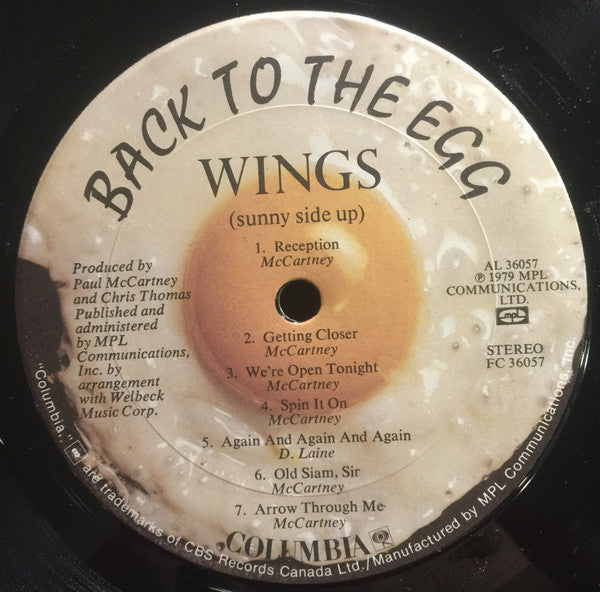 Wings – Back To The Egg (Used vinyl)