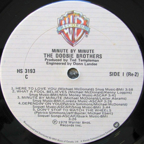 The Doobie Brothers – Minute By Minute (Used vinyl)