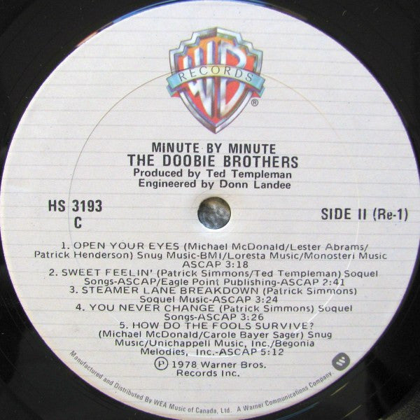 The Doobie Brothers – Minute By Minute (Used vinyl)