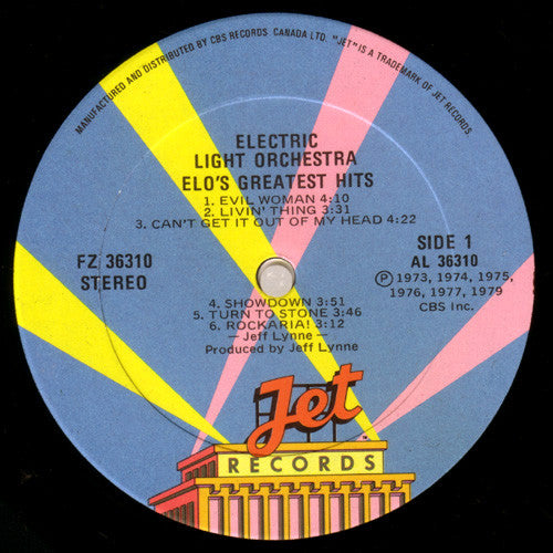 Electric Light Orchestra – ELO's Greatest Hits (Used vinyl)