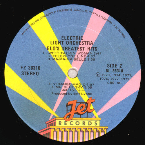 Electric Light Orchestra – ELO's Greatest Hits (Used vinyl)