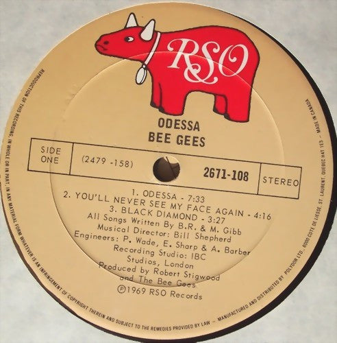 Bee Gees – Odessa (Used vinyl)
