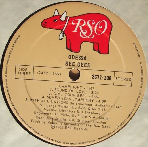 Bee Gees – Odessa (Used vinyl)