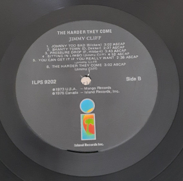 Various – Jimmy Cliff in The Harder They Come (Original Soundtrack Recording) (Used vinyl)