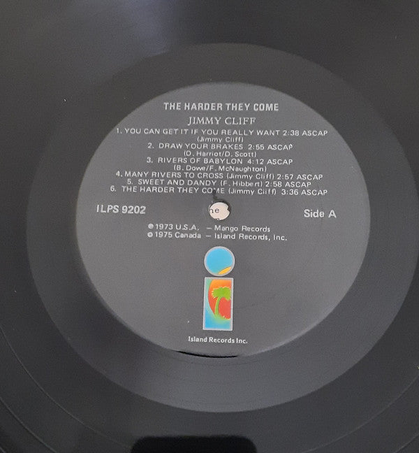 Various – Jimmy Cliff in The Harder They Come (Original Soundtrack Recording) (Used vinyl)