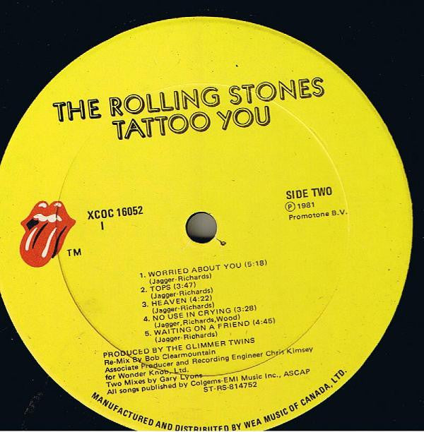 Rolling Stones – Tattoo You (Used vinyl)