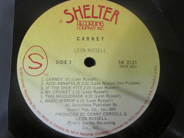 Leon Russell – Carney (Used vinyl)