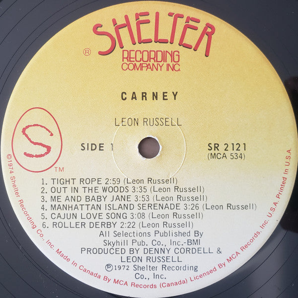 Leon Russell – Carney (Used vinyl)