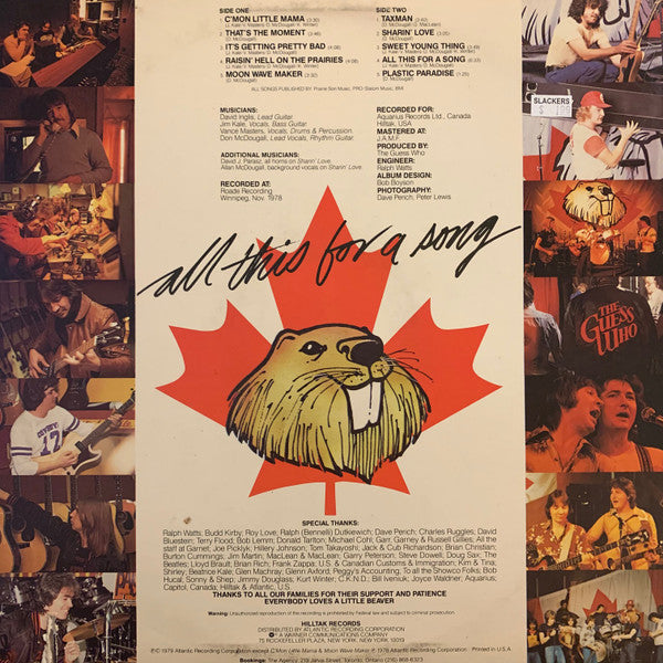 The Guess Who – All This For A Song (Used vinyl)