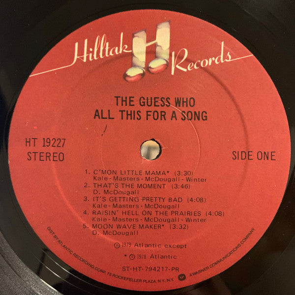 The Guess Who – All This For A Song (Used vinyl)