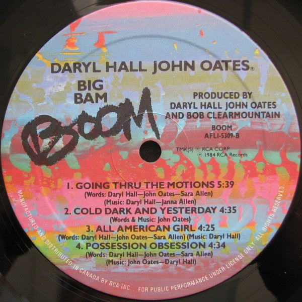 Daryl Hall & John Oates – Big Bam Boom (Used vinyl)