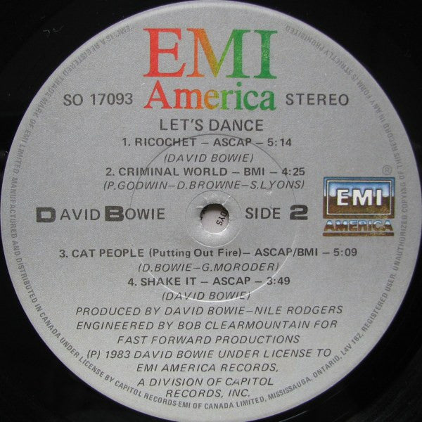 David Bowie – Let's Dance (Used vinyl)