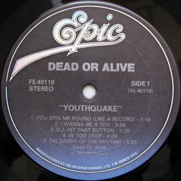 Dead Or Alive – Youthquake (Used vinyl)