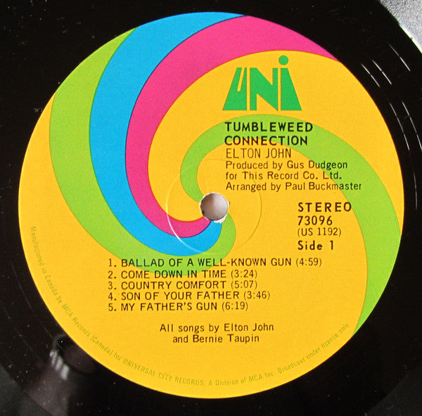 Elton John – Tumbleweed Connection (Used vinyl)