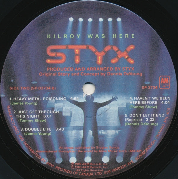 Styx – Kilroy Was Here (Used vinyl)