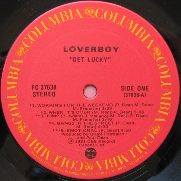Loverboy – Get Lucky (Used vinyl)
