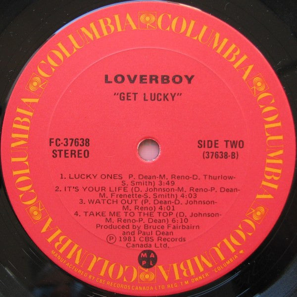 Loverboy – Get Lucky (Used vinyl)