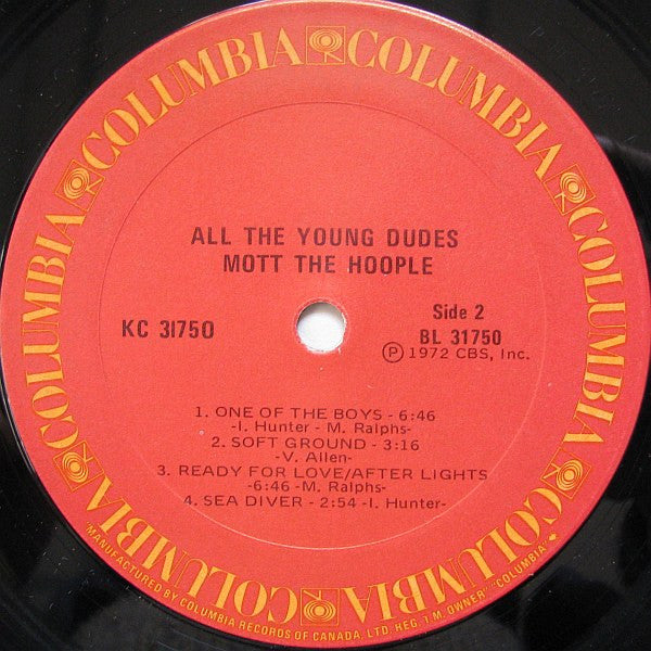 Mott The Hoople – All The Young Dudes (Used vinyl)