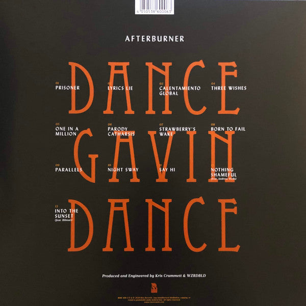 Dance Gavin Dance – Afterburner (Used vinyl) (2020 Red & Orange Swirl)