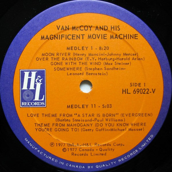 Van McCoy – And His Magnificent Movie Machine (Used vinyl)