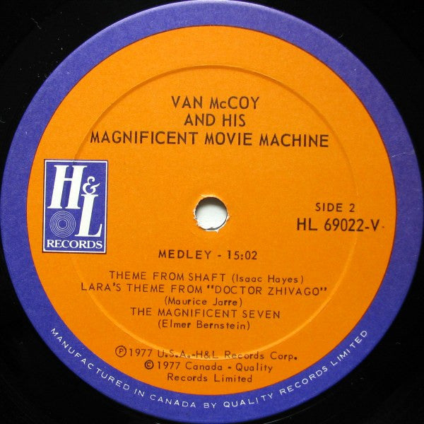 Van McCoy – And His Magnificent Movie Machine (Used vinyl)