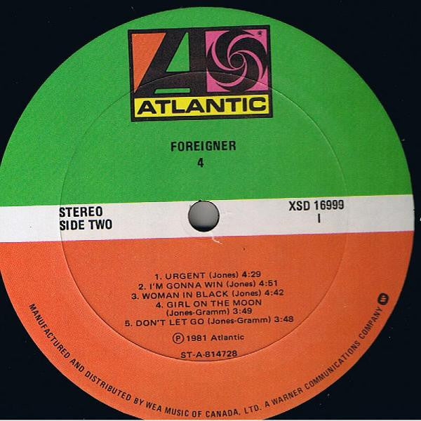 Foreigner – 4 (Used vinyl)