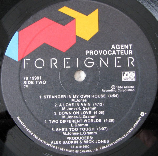 Foreigner – Agent Provocateur (Used vinyl)