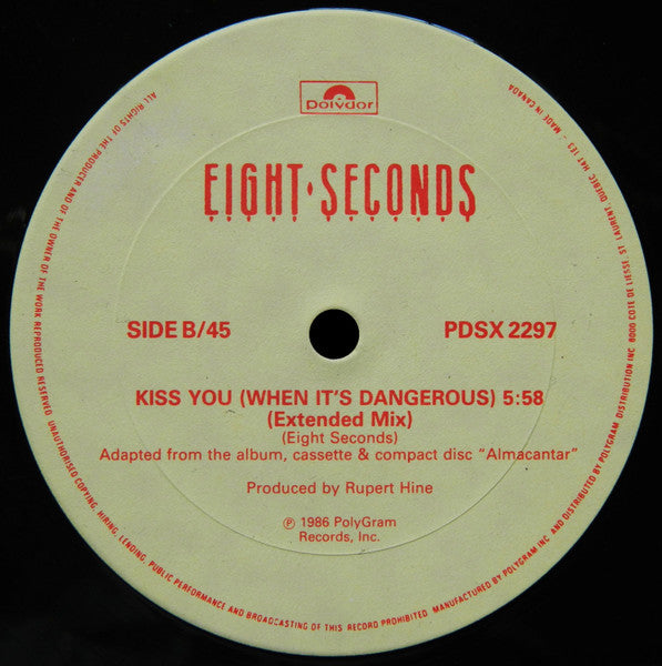 Eight Seconds – Kiss You (When It's Dangerous) (Used vinyl)