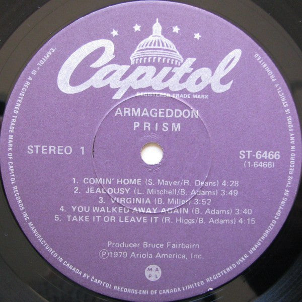 Prism – Armageddon (Used vinyl)