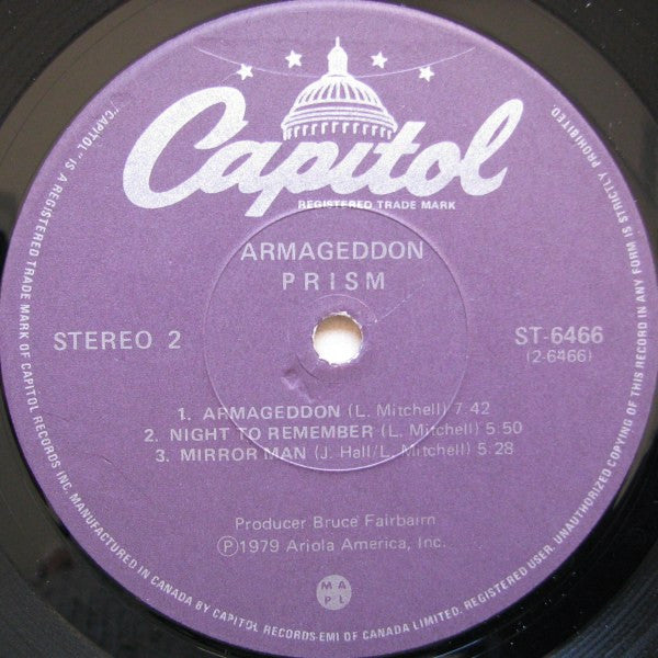 Prism – Armageddon (Used vinyl)
