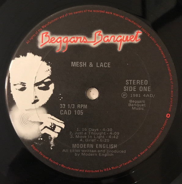 Modern English – Mesh And Lace (Used vinyl)