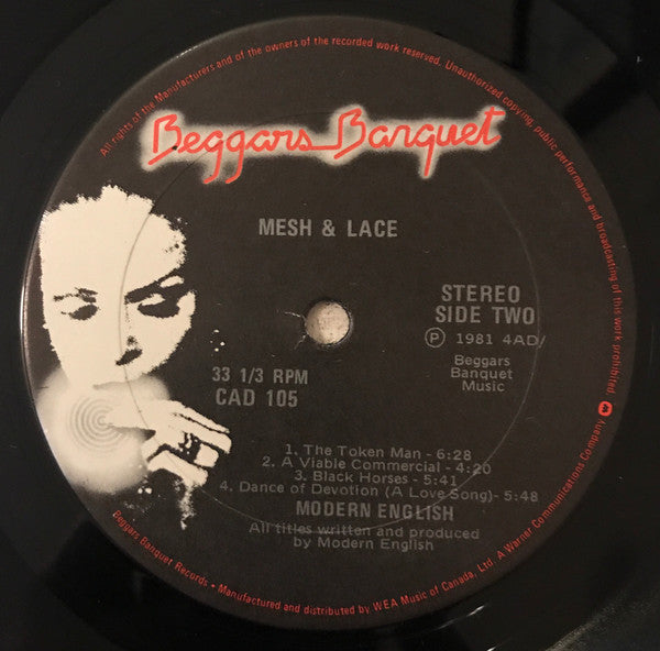 Modern English – Mesh And Lace (Used vinyl)