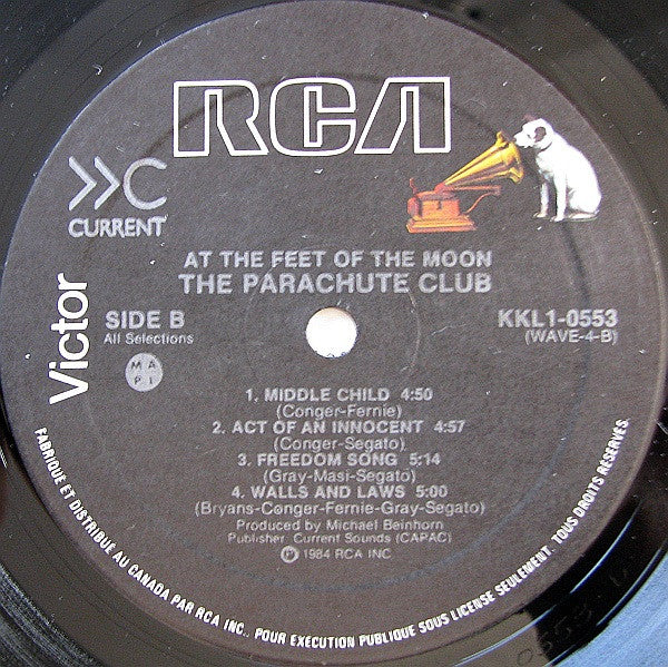 The Parachute Club – At The Feet Of The Moon (Used vinyl)