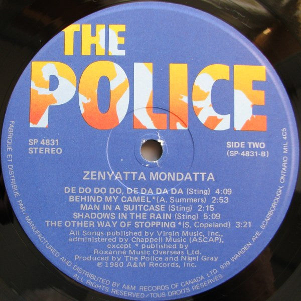 The Police – Zenyatta Mondatta (Used vinyl)