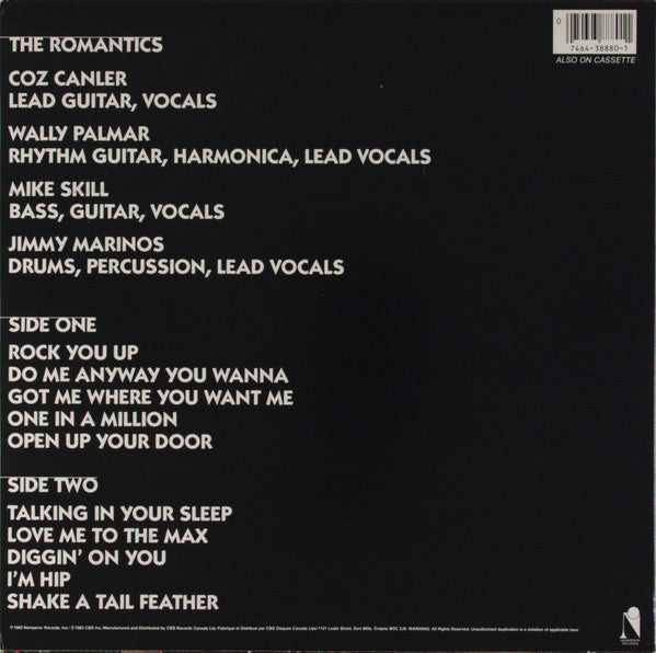 The Romantics – In Heat (Used vinyl)