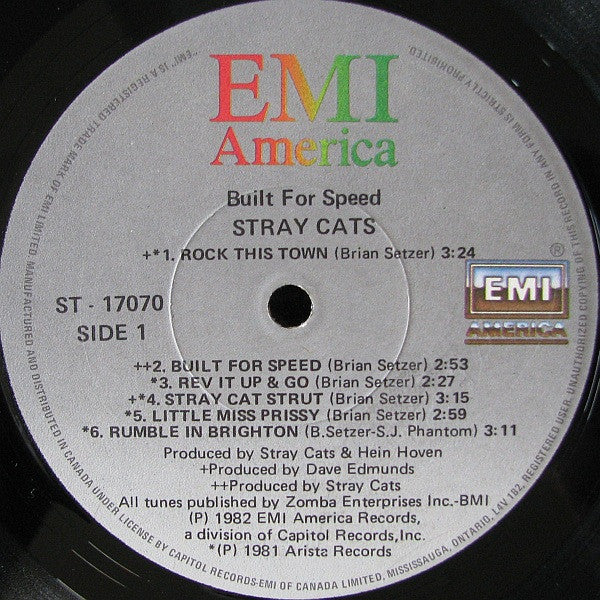 Stray Cats – Built For Speed (Used record)