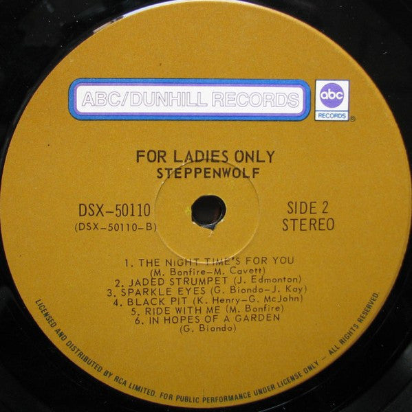Steppenwolf – For Ladies Only (Used vinyl)