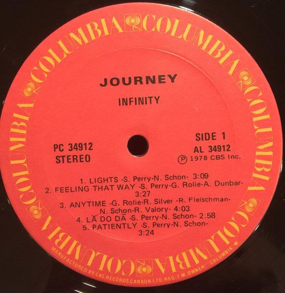 Journey – Infinity (Used vinyl)