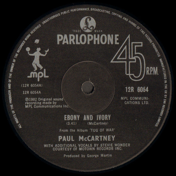 Paul McCartney – Ebony And Ivory (Used vinyl)