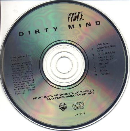 Prince – Dirty Mind (Used CD)
