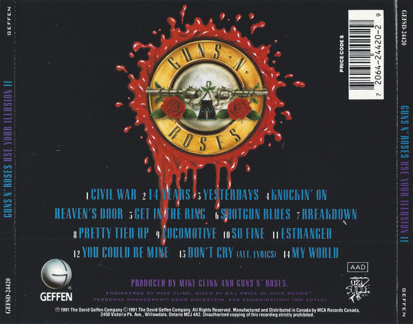 Guns N' Roses – Use Your Illusion II - Used CD