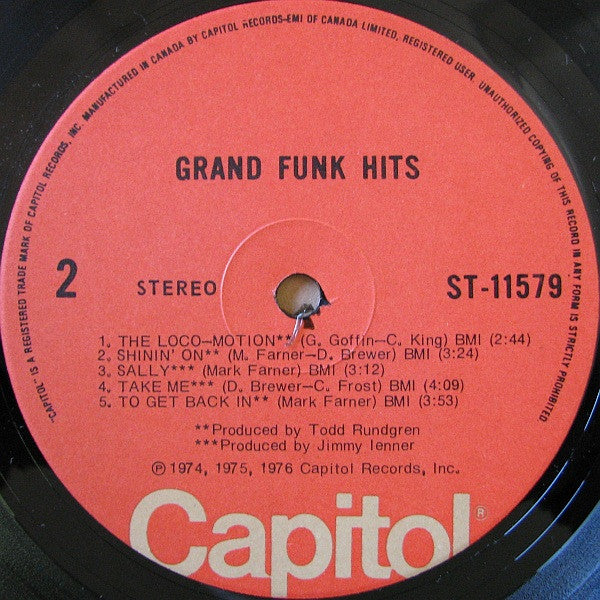 Grand Funk – Grand Funk Hits (Used vinyl)
