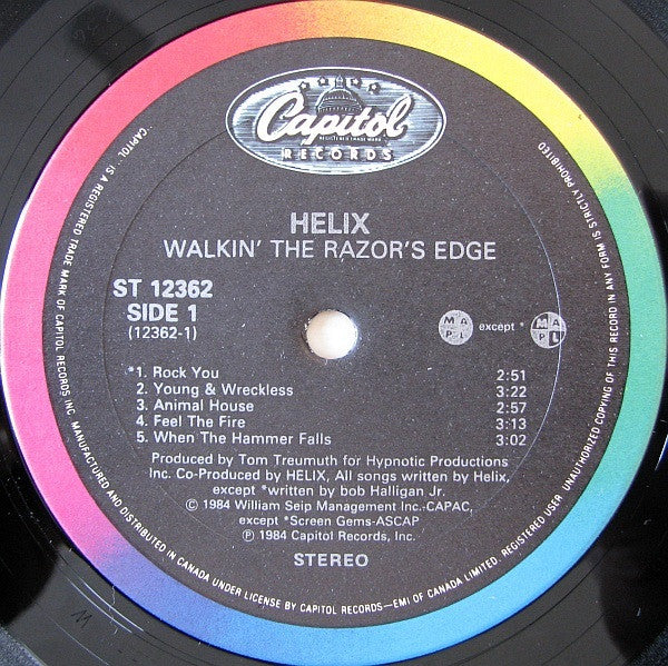 Helix – Walkin' The Razor's Edge (Used vinyl)