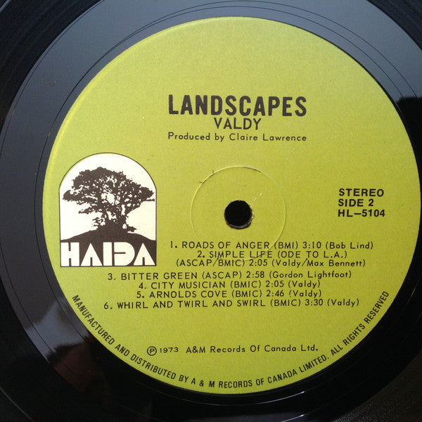 Valdy – Landscapes (Used vinyl)