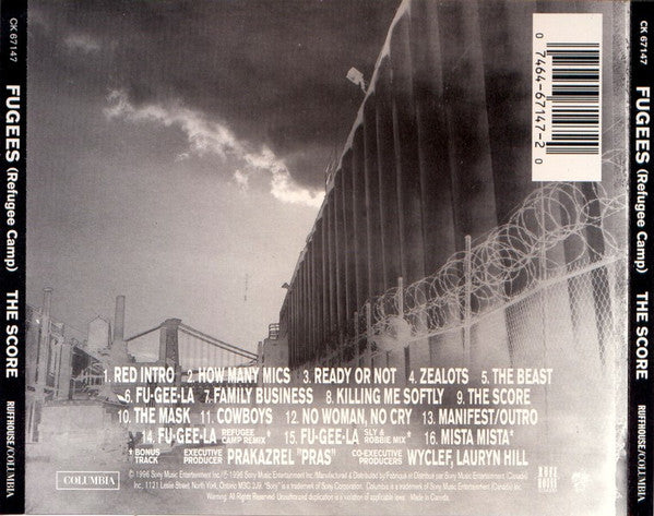 Fugees (Refugee Camp)* – The Score - Used CD